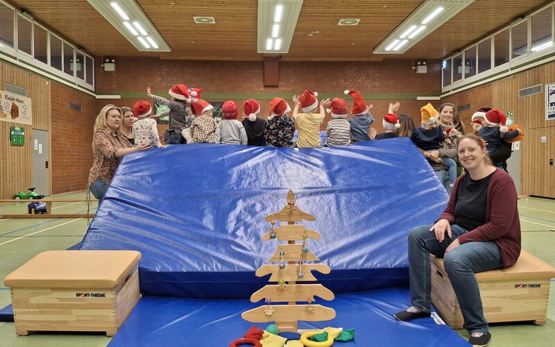 Wichtel unterwegs beim Kinderturnen der DJK Blau-Weiß Münster