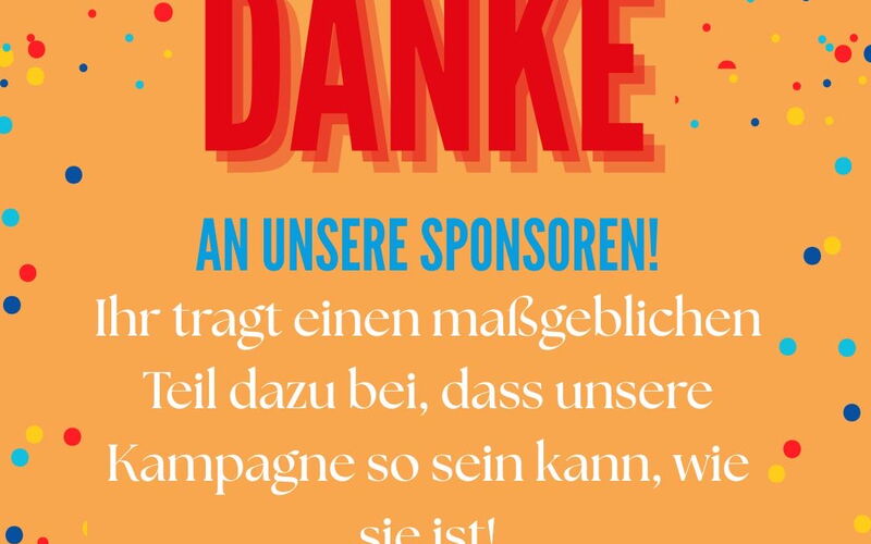 Fastnacht kann kommen – DANKE an unsere Sponsoren! 🎭💙