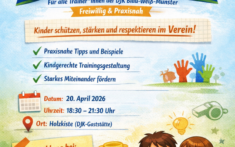 🌟 Einladung zum Seminar „Kinderrechte“ – Für ein starkes, sicheres und wertschätzendes Miteinander im Sport! 🌟