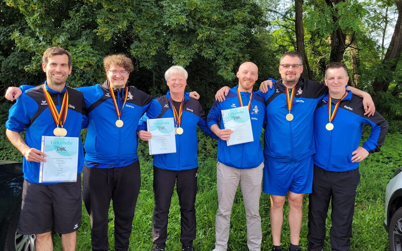 45. DJK Bundesmeisterschaft - Sportkegeln bei der Diözese Würzburg - Mannschaftsgold für die DJK Blau-Weiß Münster
