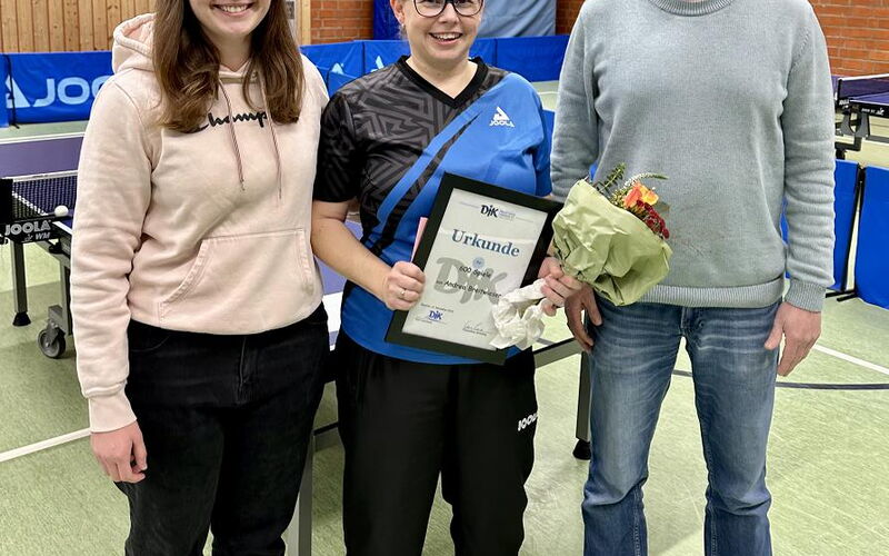 Andrea Breitwieser wird für 600 Spiele geehrt
