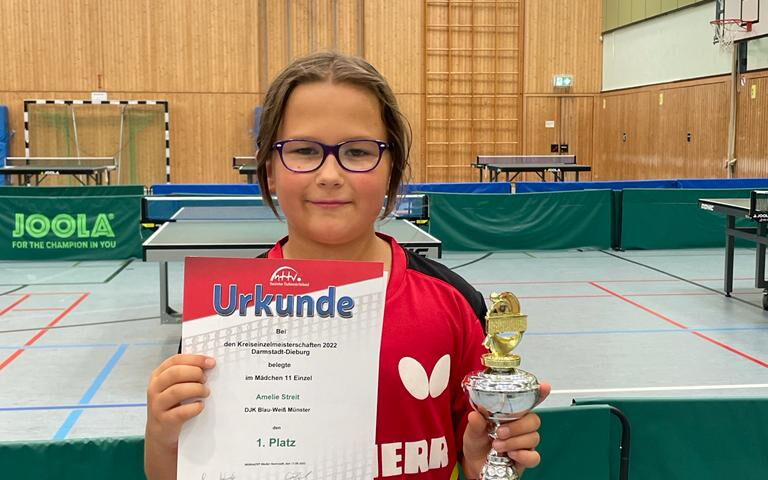 DJK Münster mit 13 Teilnehmern auf den Tischtennis-Nachwuchskreismeisterschaften in allen Spielklassen vertreten