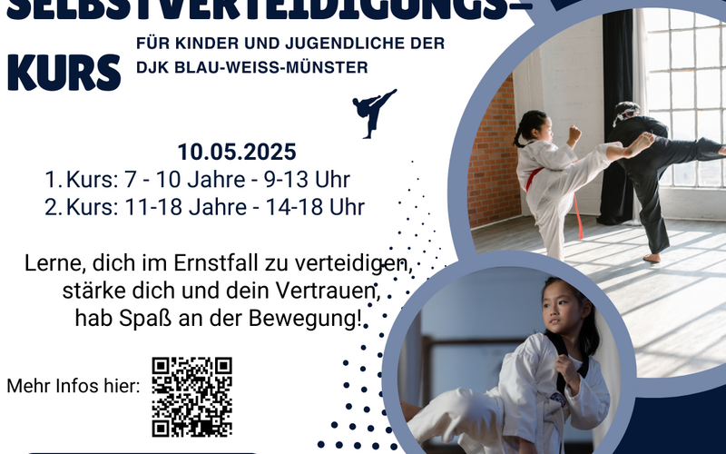 Selbstverteidigungskurs für Kinder und Jugendliche bei der DJK Blau-Weiß Münster e.V.