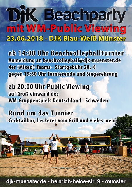 Beachparty am 23.06.2018