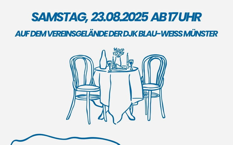 Mach mit beim "Dinner in Blau-Weiß"!