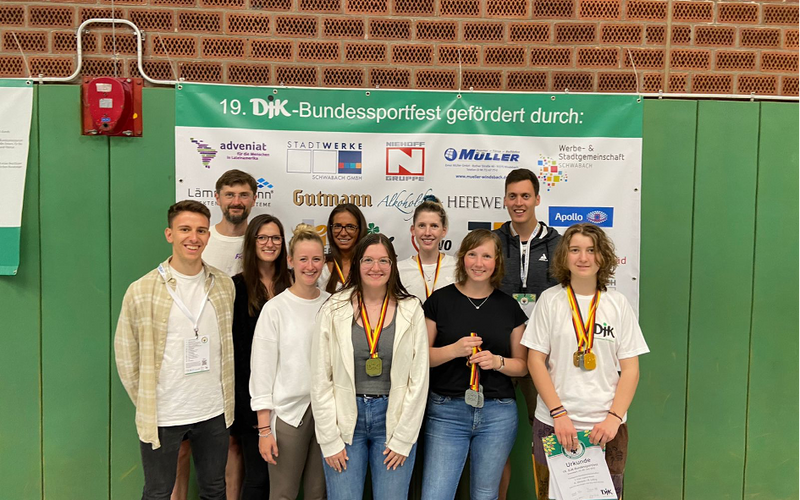 DJK TTC Ober-Roden und DJK Blau-Weiß Münster gemeinsam beim DJK- Bundessportfest