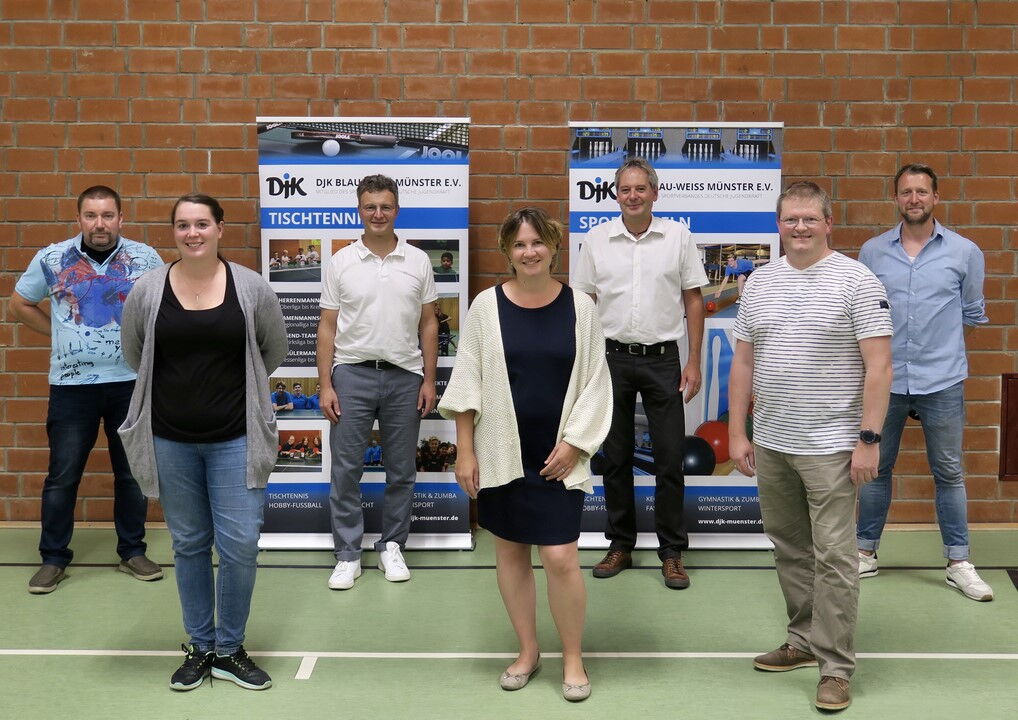 Vorstandsteam der DJK Blau-Weiß Münster